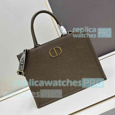 Replica CD Di0r Book Tote Bag Large Size Beige Color